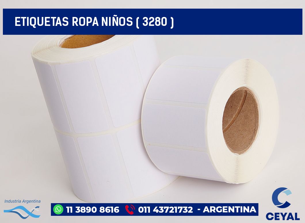 ETIQUETAS ROPA NIÑOS ( 3280 )