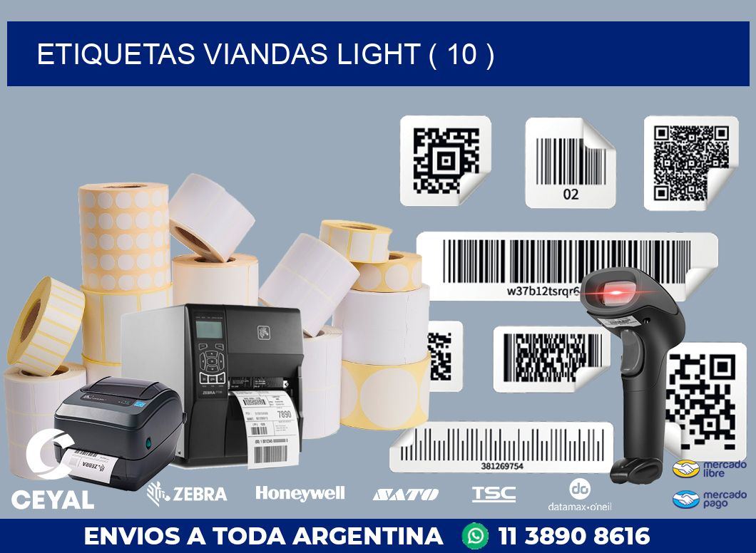 ETIQUETAS VIANDAS LIGHT ( 10 )