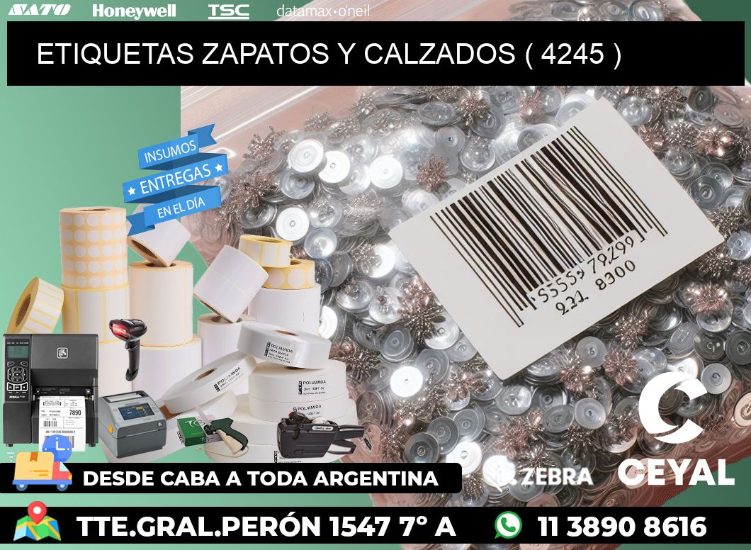 ETIQUETAS ZAPATOS Y CALZADOS ( 4245 )