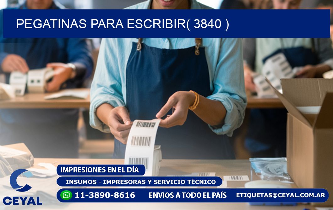 PEGATINAS PARA ESCRIBIR( 3840 )