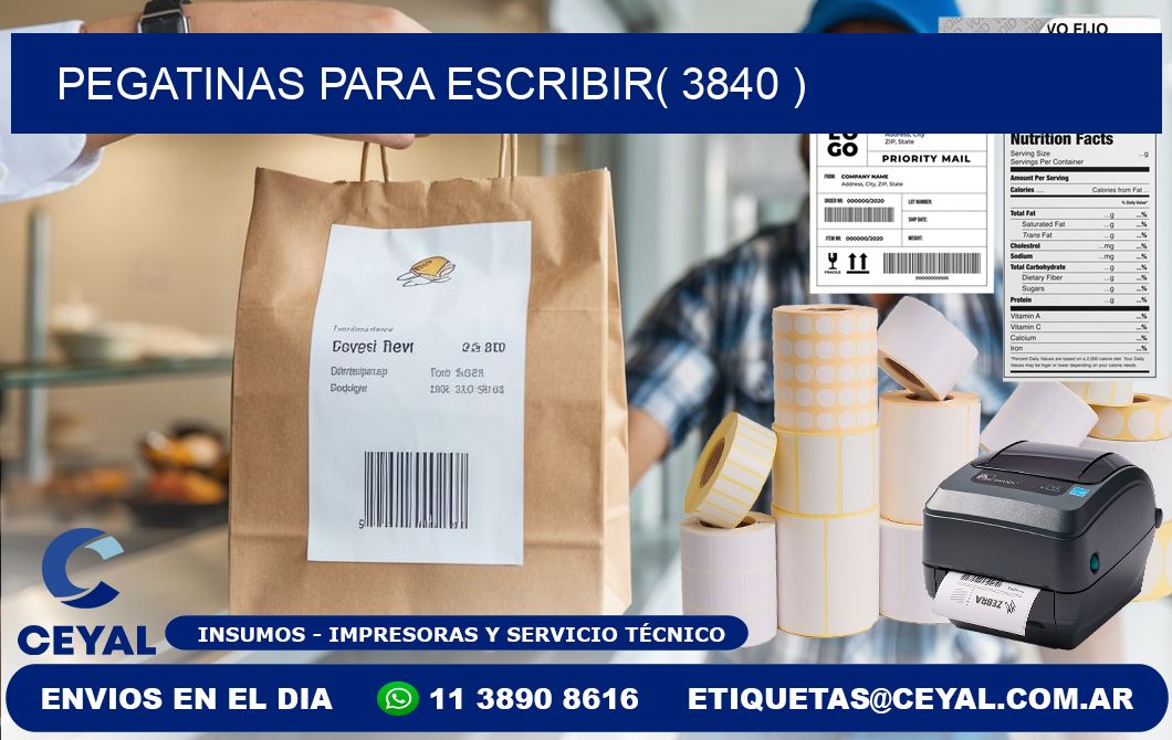 PEGATINAS PARA ESCRIBIR( 3840 )