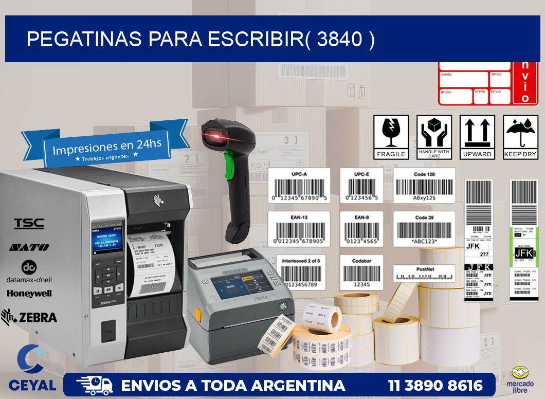 PEGATINAS PARA ESCRIBIR( 3840 )