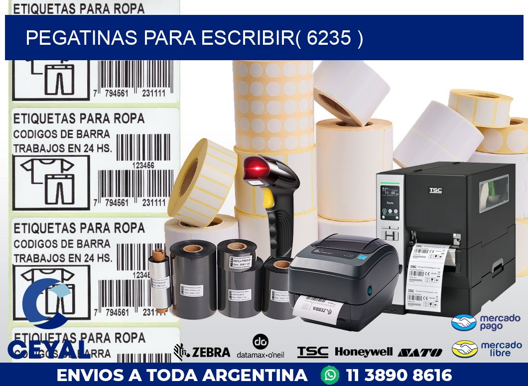 PEGATINAS PARA ESCRIBIR( 6235 )