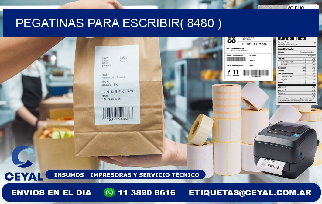 PEGATINAS PARA ESCRIBIR( 8480 )