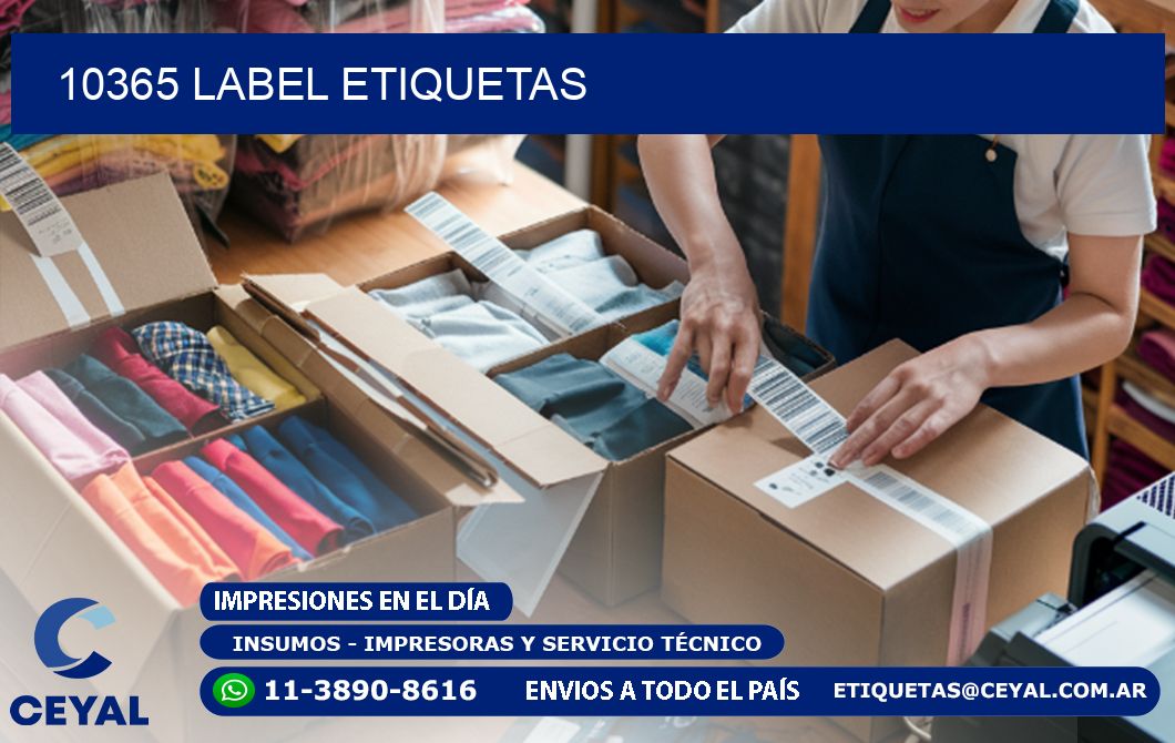 10365 LABEL ETIQUETAS