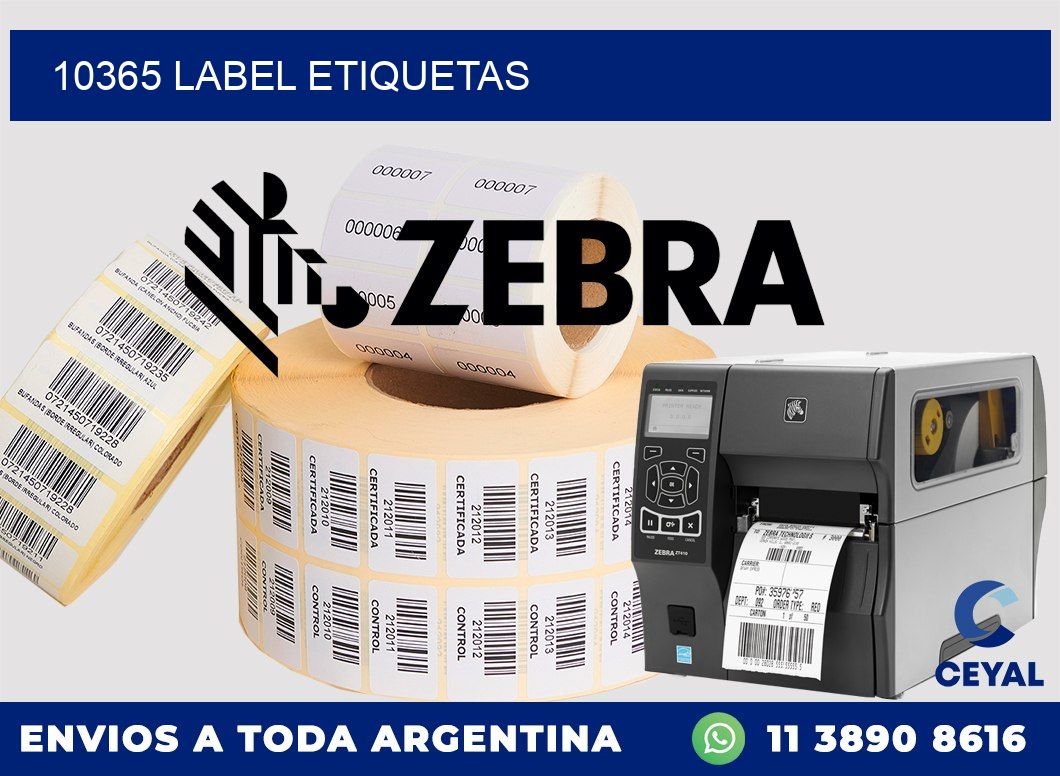 10365 LABEL ETIQUETAS