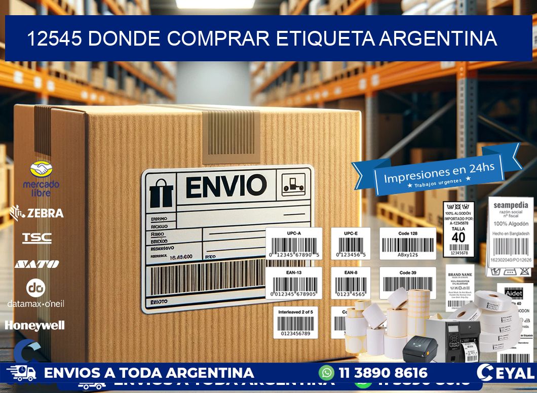 12545 DONDE COMPRAR ETIQUETA ARGENTINA