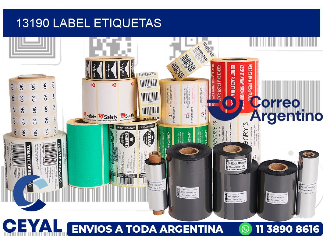 13190 LABEL ETIQUETAS