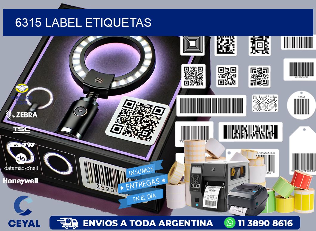 6315 LABEL ETIQUETAS