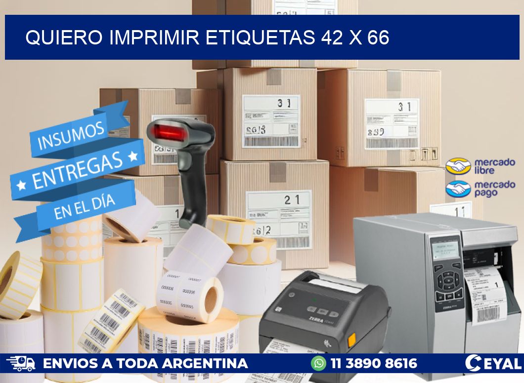 QUIERO IMPRIMIR ETIQUETAS 42 x 66