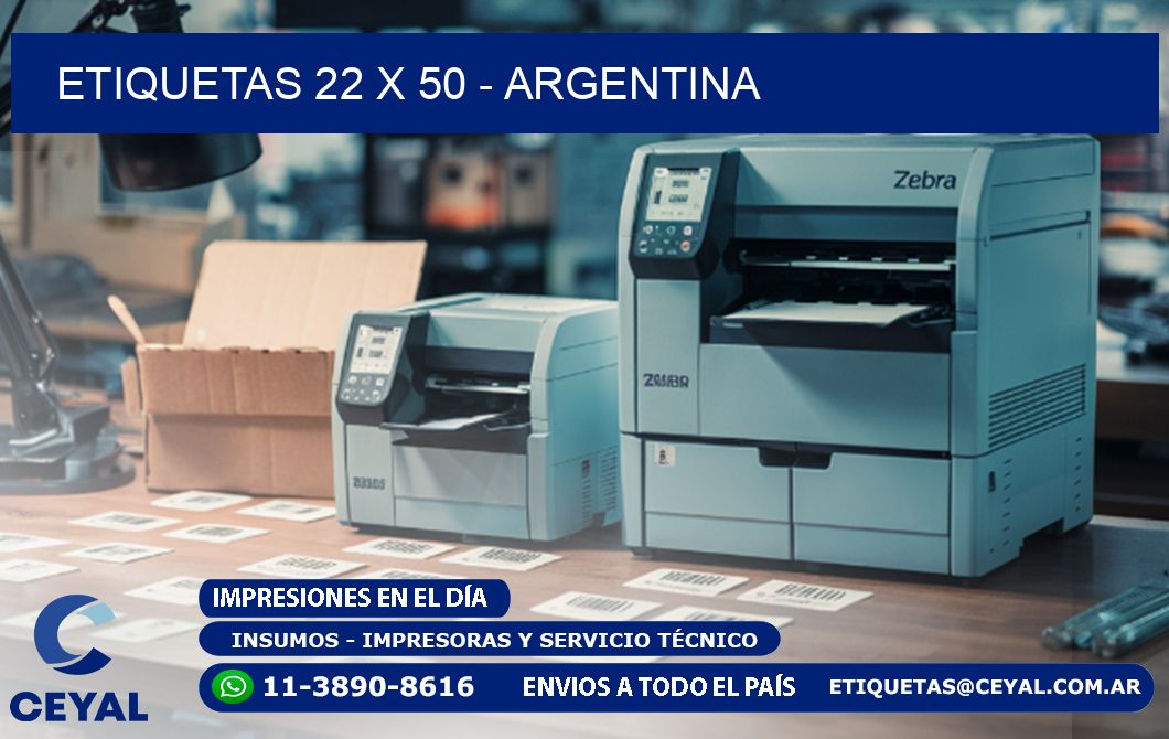 ETIQUETAS 22 x 50 - ARGENTINA