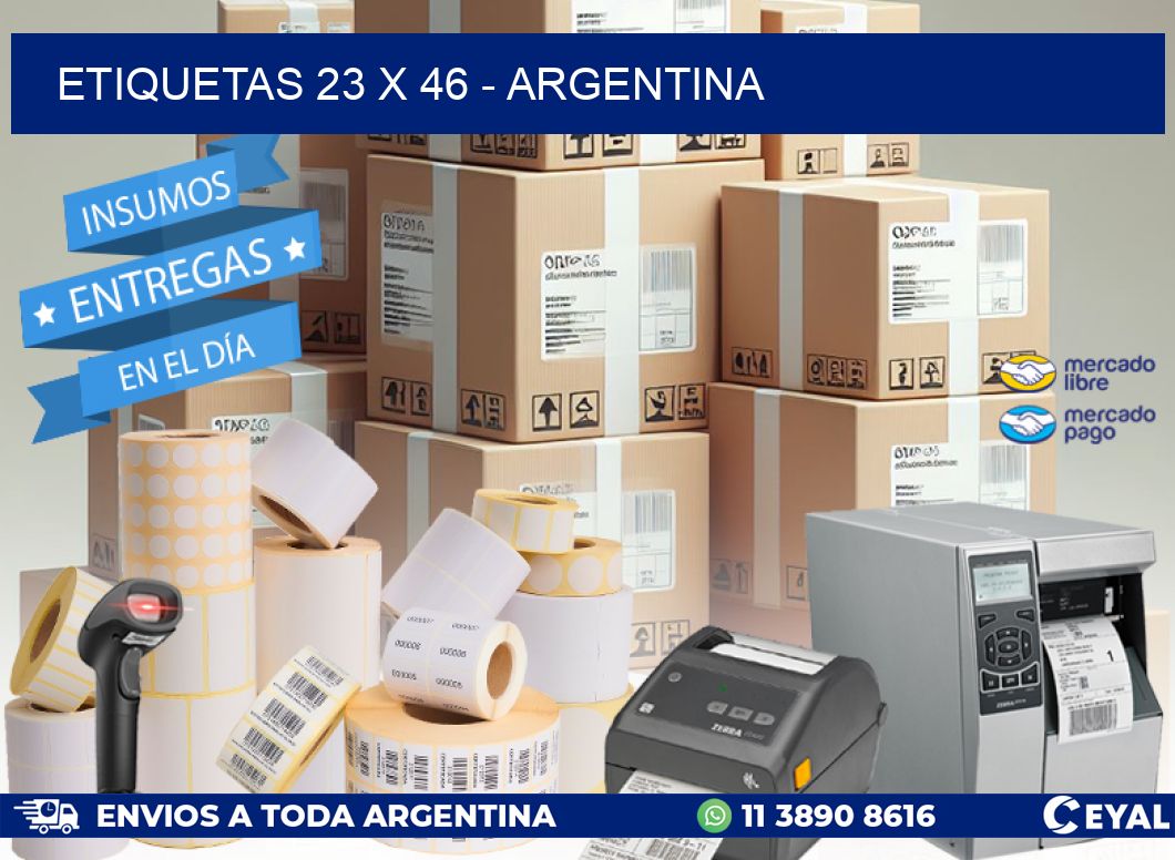 ETIQUETAS 23 x 46 - ARGENTINA