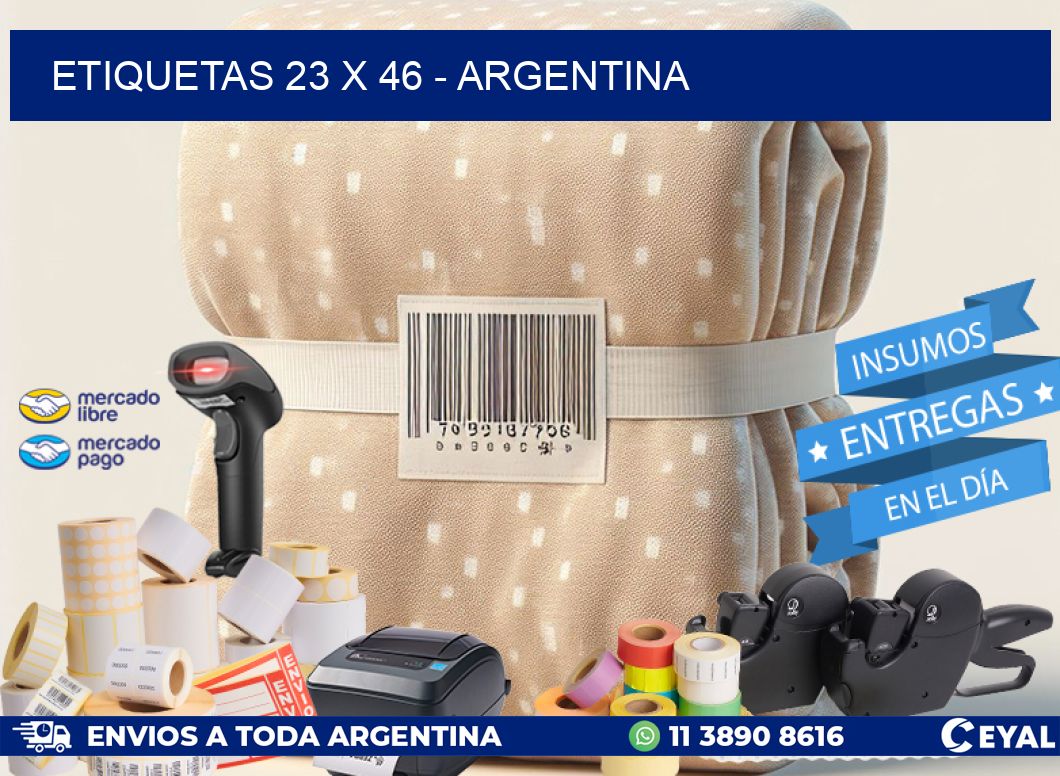 ETIQUETAS 23 x 46 - ARGENTINA