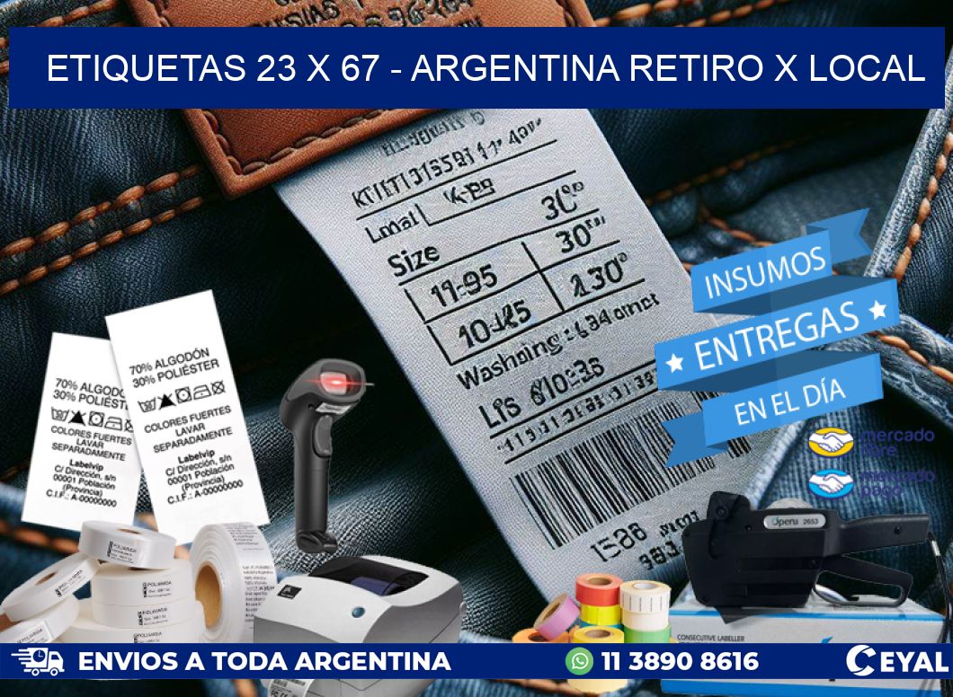 ETIQUETAS 23 x 67 – ARGENTINA RETIRO X LOCAL