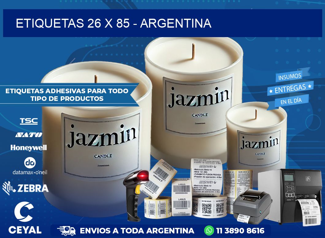 ETIQUETAS 26 x 85 – ARGENTINA