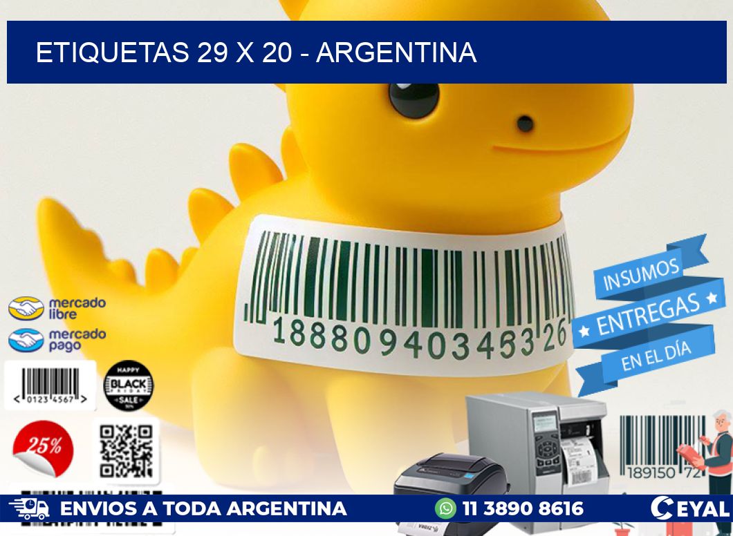 ETIQUETAS 29 x 20 - ARGENTINA