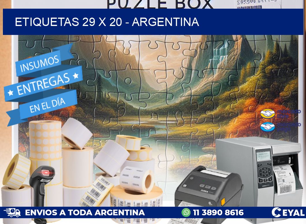 ETIQUETAS 29 x 20 - ARGENTINA