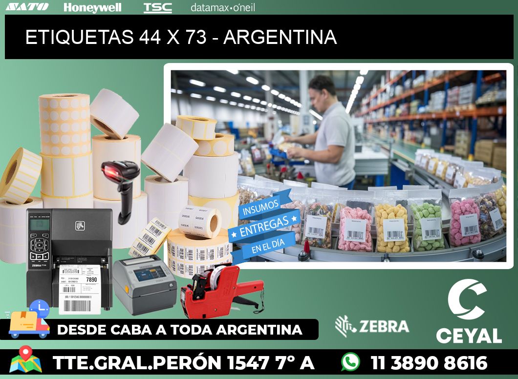 ETIQUETAS 44 x 73 - ARGENTINA