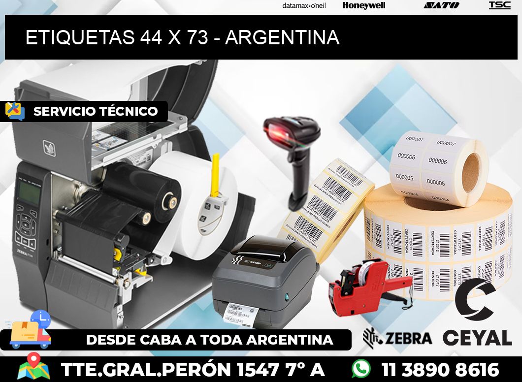 ETIQUETAS 44 x 73 - ARGENTINA