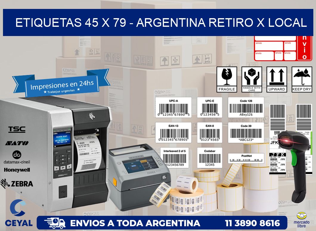 ETIQUETAS 45 x 79 – ARGENTINA RETIRO X LOCAL