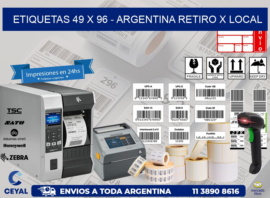 ETIQUETAS 49 x 96 – ARGENTINA RETIRO X LOCAL