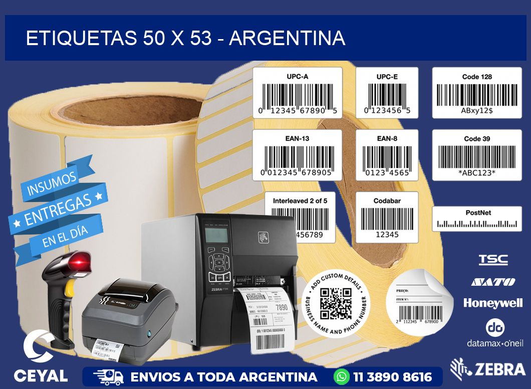 ETIQUETAS 50 x 53 - ARGENTINA