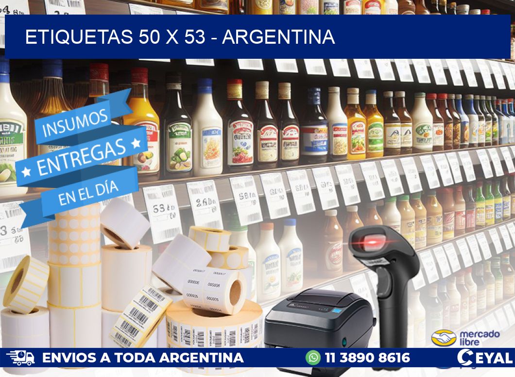 ETIQUETAS 50 x 53 - ARGENTINA