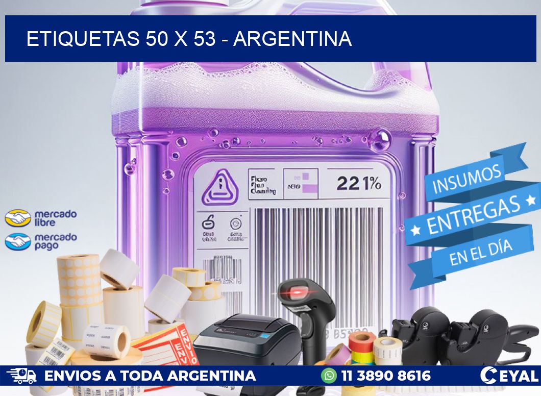 ETIQUETAS 50 x 53 - ARGENTINA