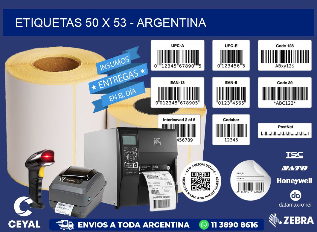 ETIQUETAS 50 x 53 - ARGENTINA