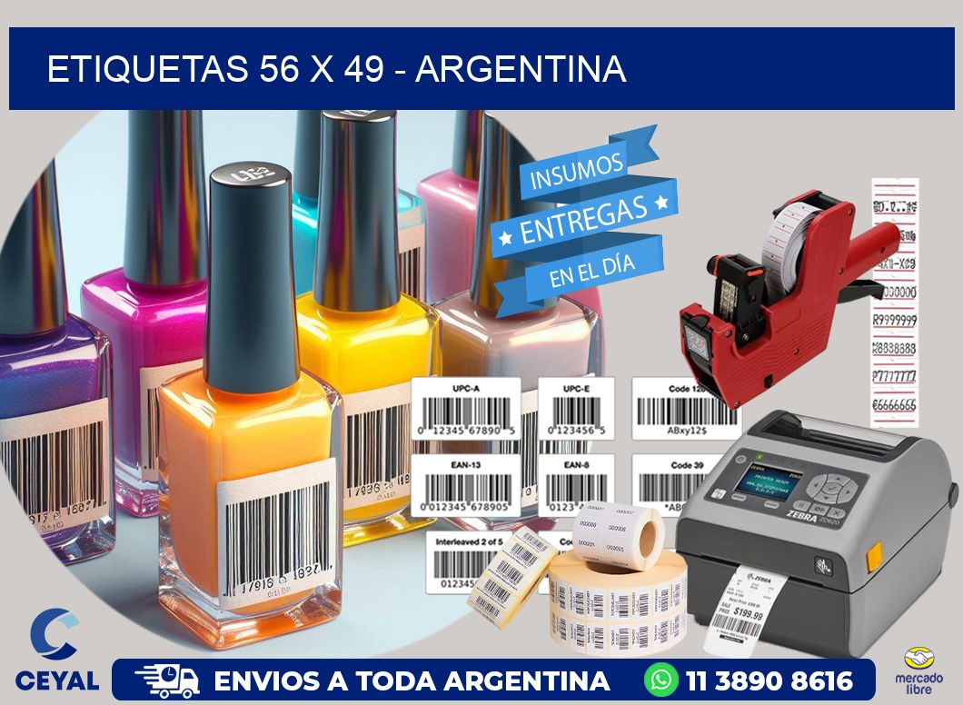 ETIQUETAS 56 x 49 - ARGENTINA