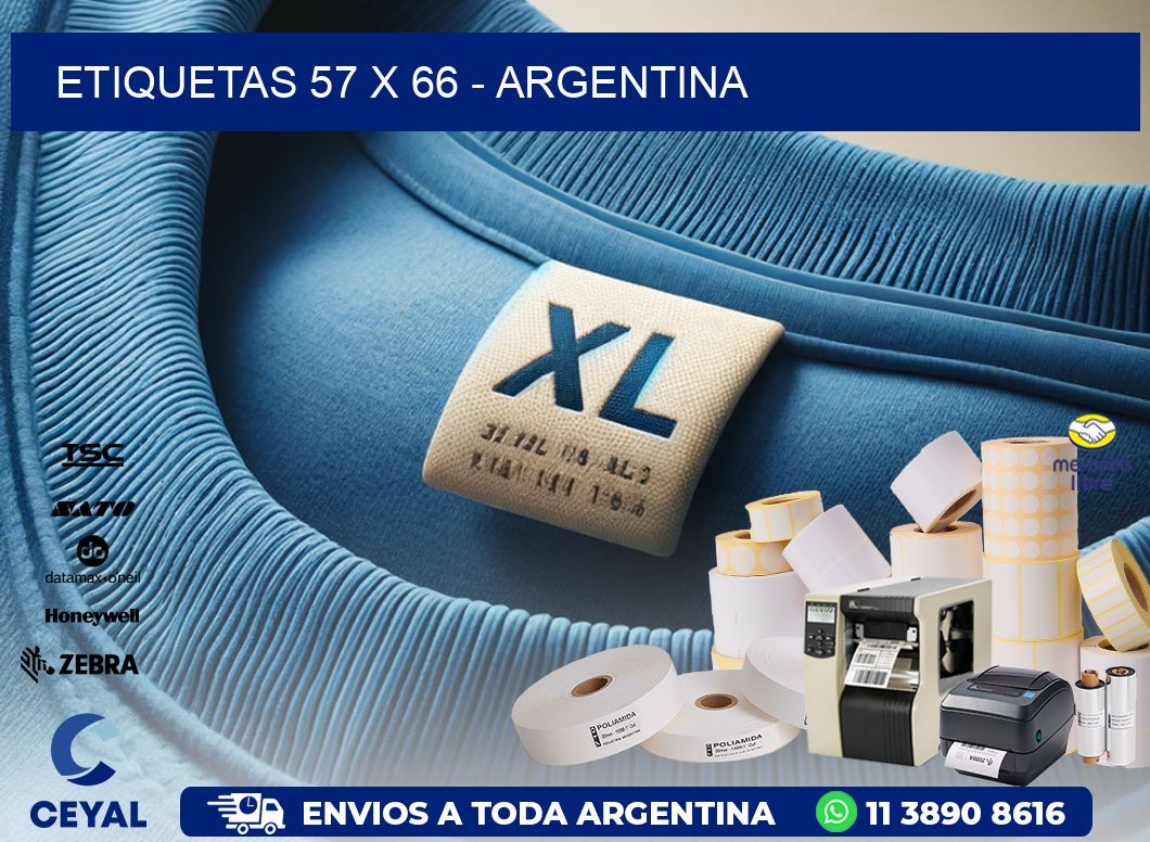 ETIQUETAS 57 x 66 - ARGENTINA