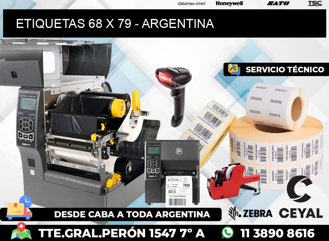 ETIQUETAS 68 x 79 - ARGENTINA