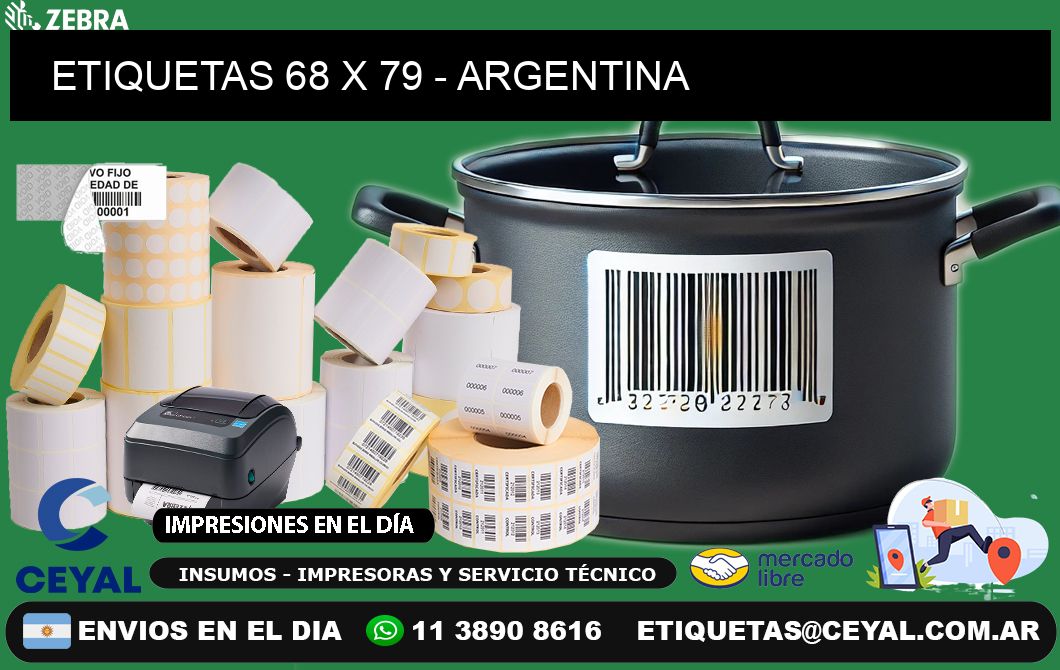 ETIQUETAS 68 x 79 - ARGENTINA