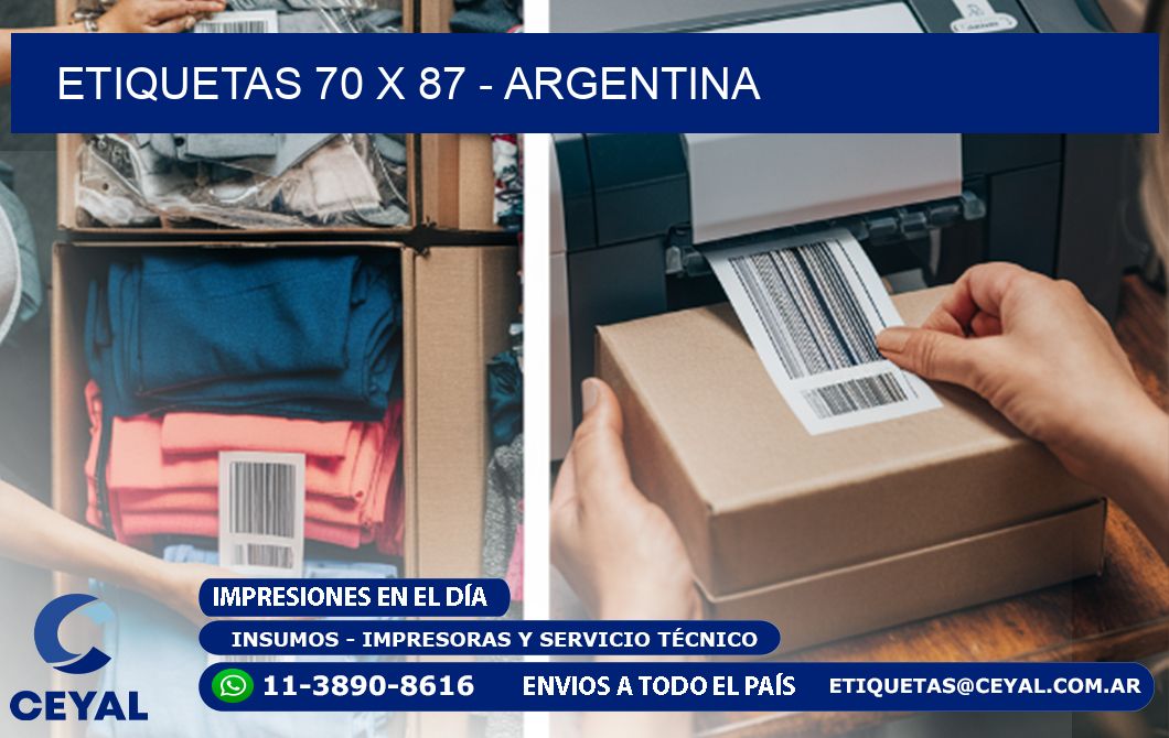 ETIQUETAS 70 x 87 - ARGENTINA