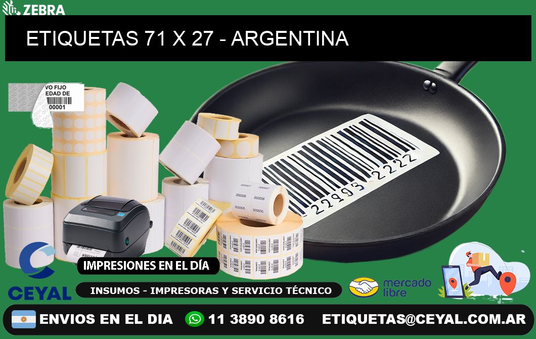 ETIQUETAS 71 x 27 - ARGENTINA