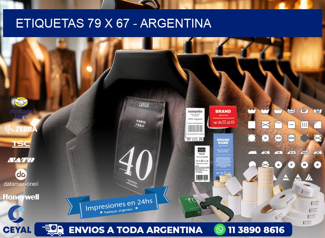 ETIQUETAS 79 x 67 - ARGENTINA