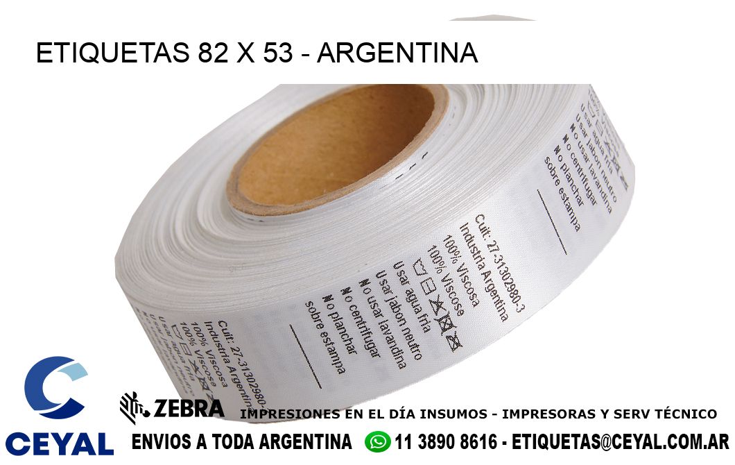 ETIQUETAS 82 x 53 - ARGENTINA