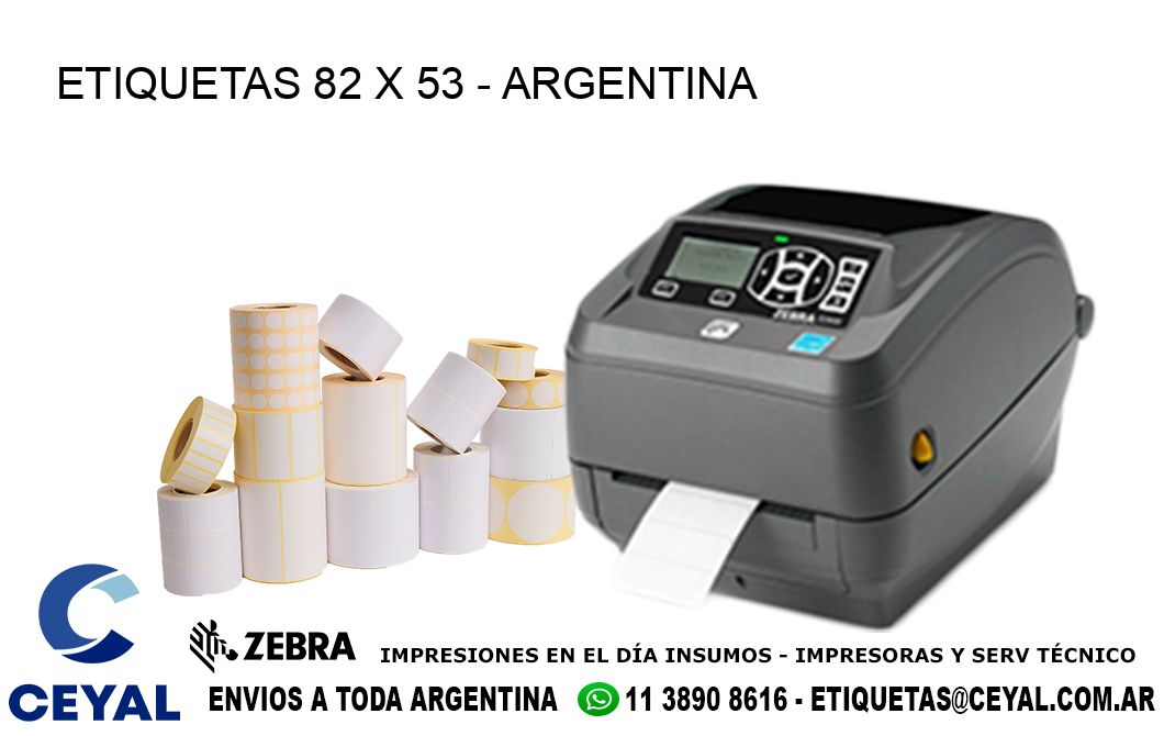 ETIQUETAS 82 x 53 - ARGENTINA