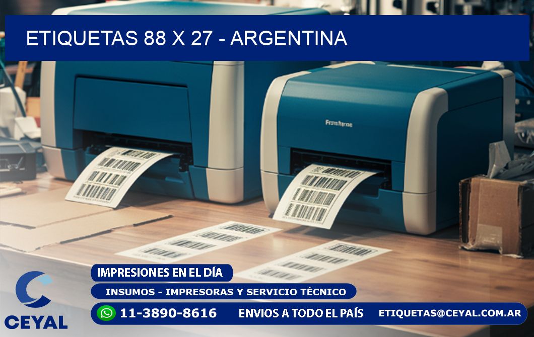 ETIQUETAS 88 x 27 - ARGENTINA