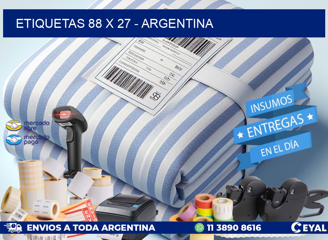 ETIQUETAS 88 x 27 - ARGENTINA