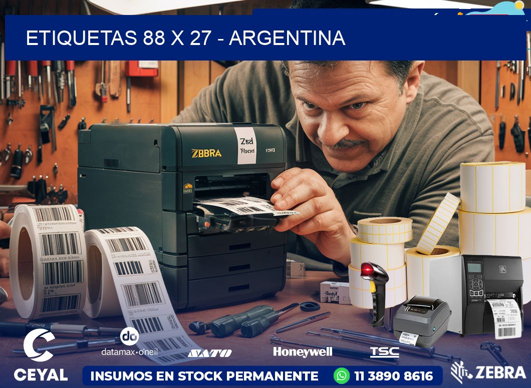 ETIQUETAS 88 x 27 - ARGENTINA