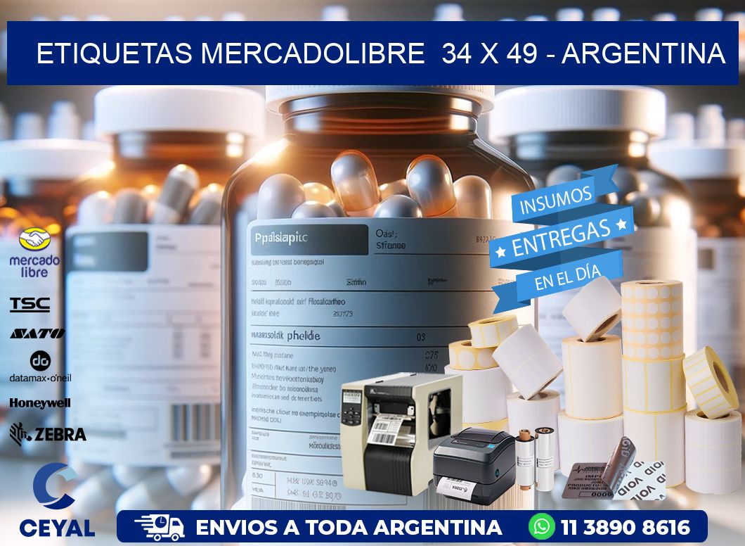 ETIQUETAS MERCADOLIBRE  34 x 49 – ARGENTINA