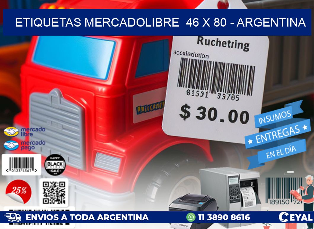 ETIQUETAS MERCADOLIBRE  46 x 80 – ARGENTINA