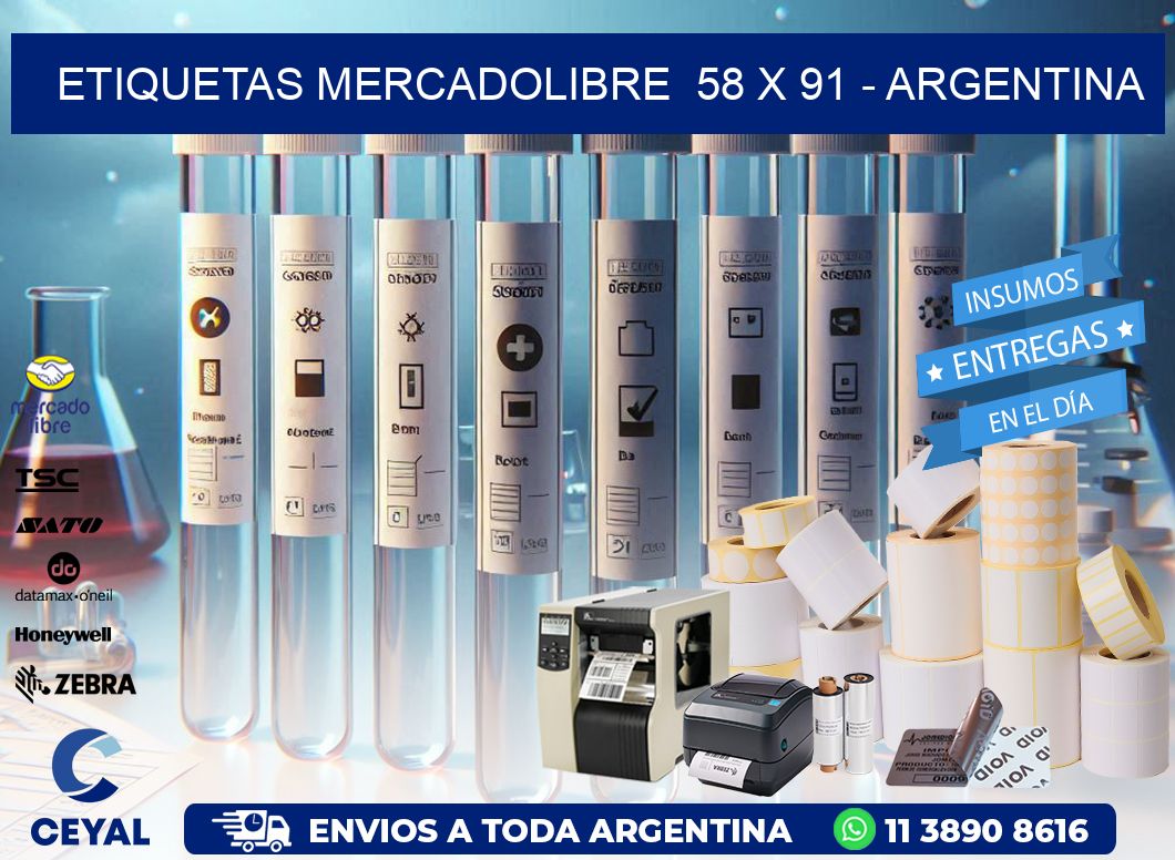 ETIQUETAS MERCADOLIBRE  58 x 91 – ARGENTINA