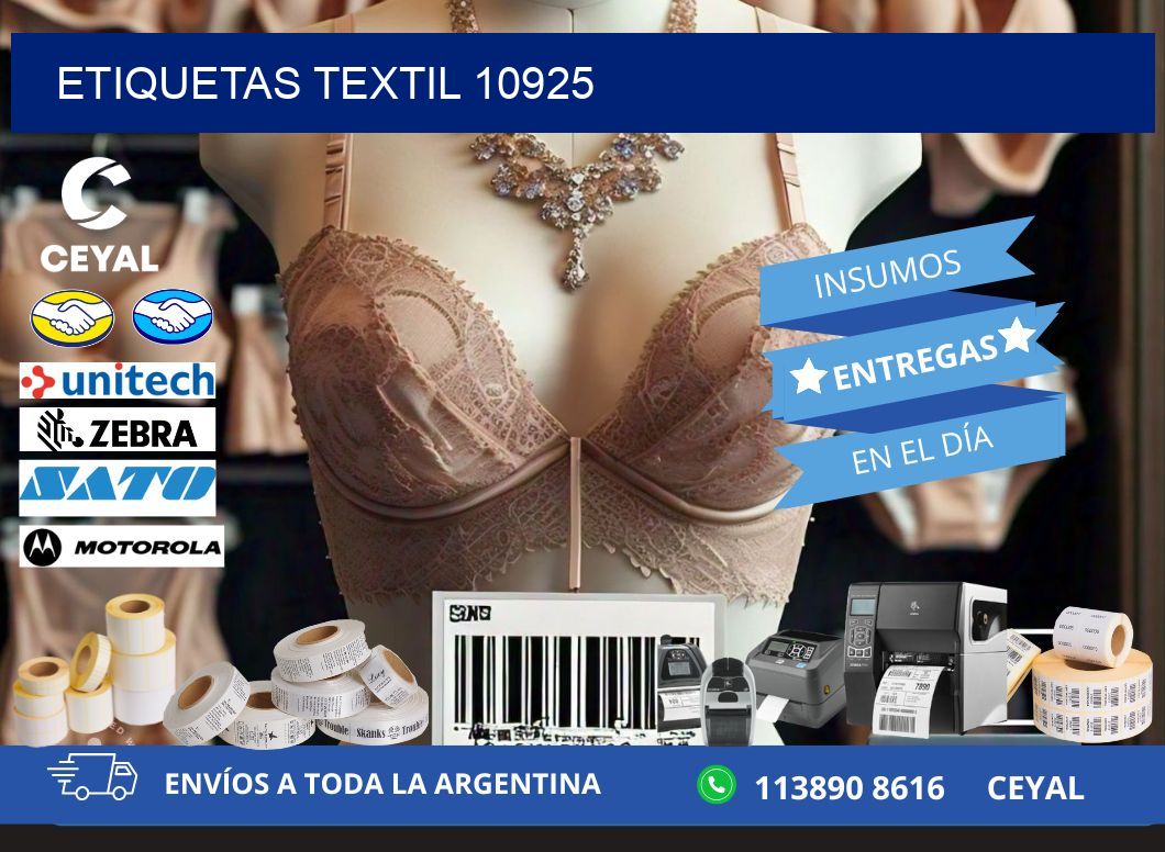 ETIQUETAS TEXTIL 10925