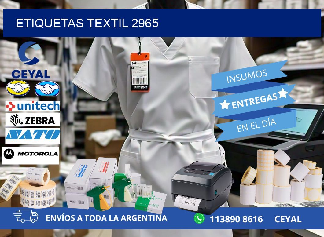 ETIQUETAS TEXTIL 2965