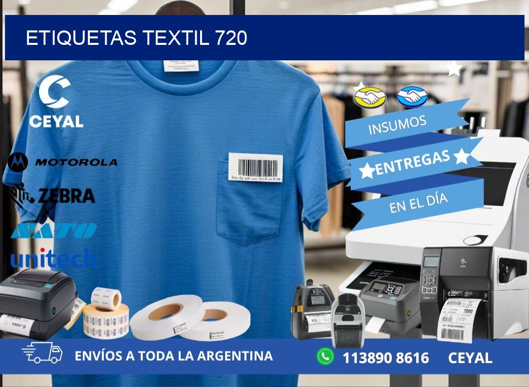 ETIQUETAS TEXTIL 720