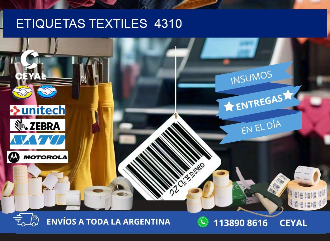 ETIQUETAS TEXTILES  4310