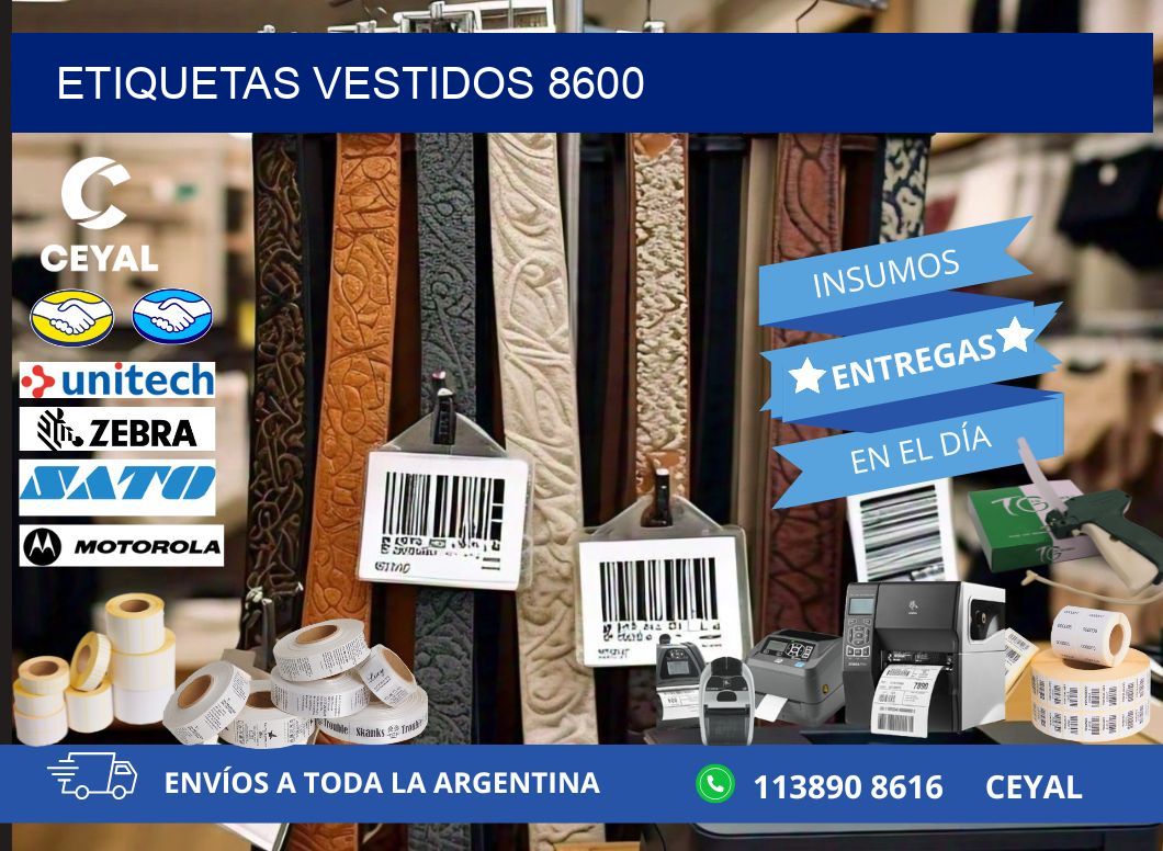 ETIQUETAS VESTIDOS 8600