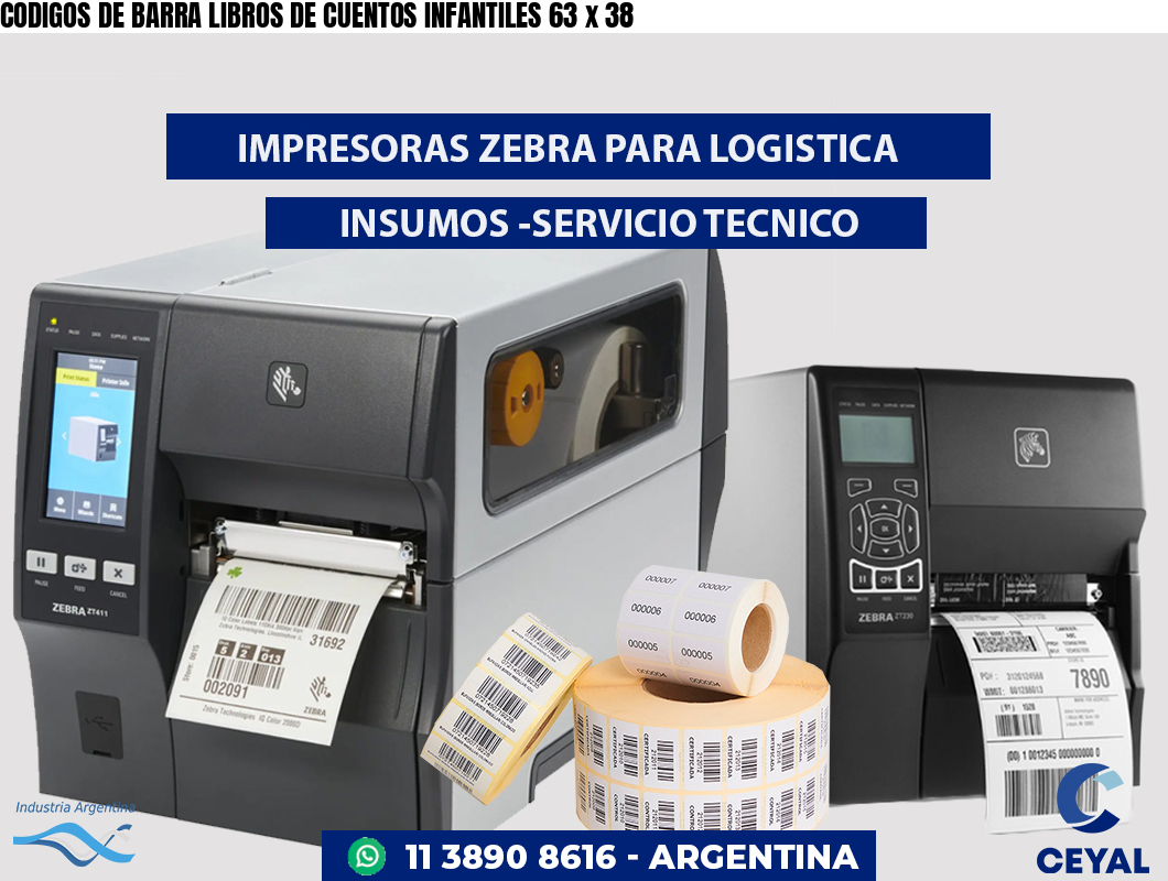 CODIGOS DE BARRA LIBROS DE CUENTOS INFANTILES 63 x 38